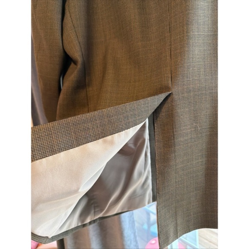 Ralph Lauren 42R Houndstooth Sport Coat - Blazer - Tan, Dark Brown     ‎  4039 - Picture 14 of 16